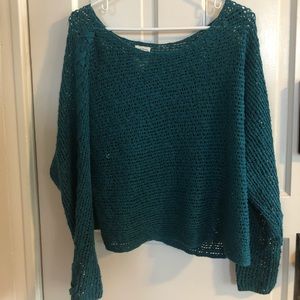 Knit Cold Shoulder Sweater